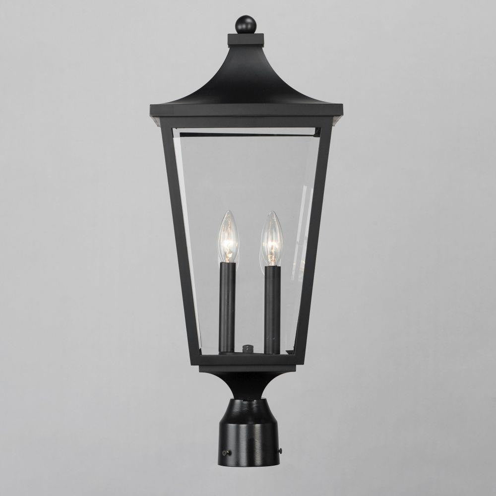 Maxim Lighting 40230CLBK Sutton Place VX Black Outdoor Post Lantern front detail view