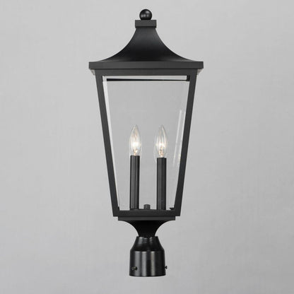 Maxim Lighting 40230CLBK Sutton Place VX Black Outdoor Post Lantern front detail view