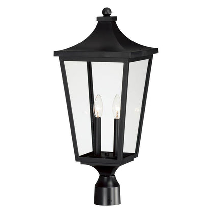 Maxim Lighting 40230CLBK Sutton Place VX 2 Light Black Outdoor Post Lantern on white background