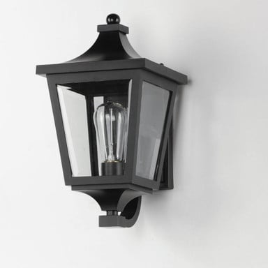 Maxim Lighting 40232CLBK Sutton Place VX 1 Light Black Outdoor Wall Lantern - Side View
