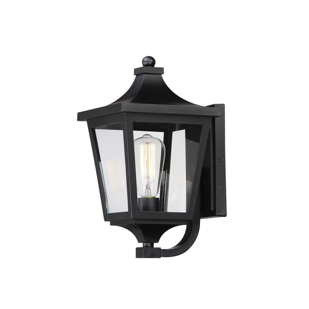 Maxim Lighting 40232CLBK Sutton Place VX 1 Light Black Outdoor Wall Lantern - Angle View