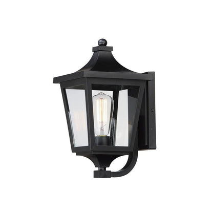 Maxim Lighting 40232CLBK Sutton Place VX 1 Light Black Outdoor Wall Lantern - Angle View