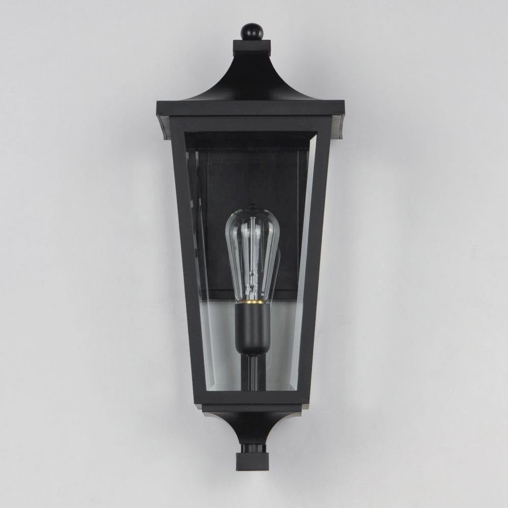 Maxim Lighting 40233CLBK Sutton Place VX Black Outdoor Wall Lantern - Front View