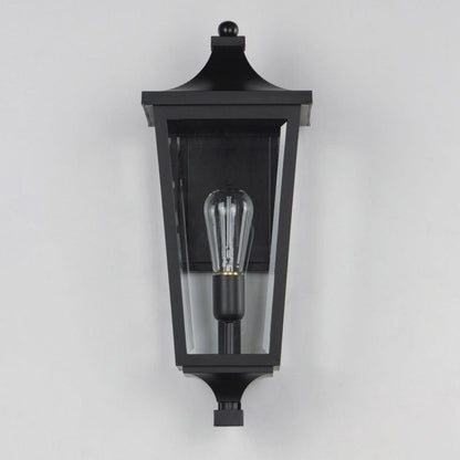 Maxim Lighting 40233CLBK Sutton Place VX Black Outdoor Wall Lantern - Front View