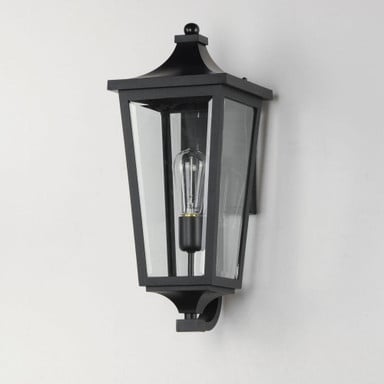 Maxim Lighting 40233CLBK Sutton Place VX Black Outdoor Wall Lantern - Side Angle View