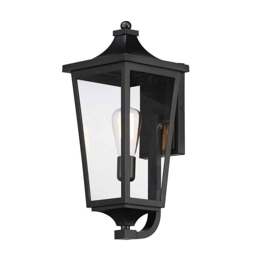 Maxim Lighting 40233CLBK Sutton Place VX 1 Light 19 Inch Black Outdoor Wall Lantern - Angled View