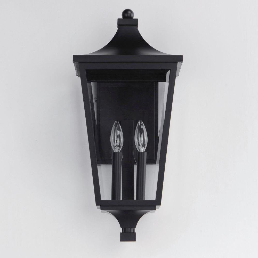 Maxim Lighting 40235CLBK Sutton Place VX Black Outdoor Wall Lantern Front View