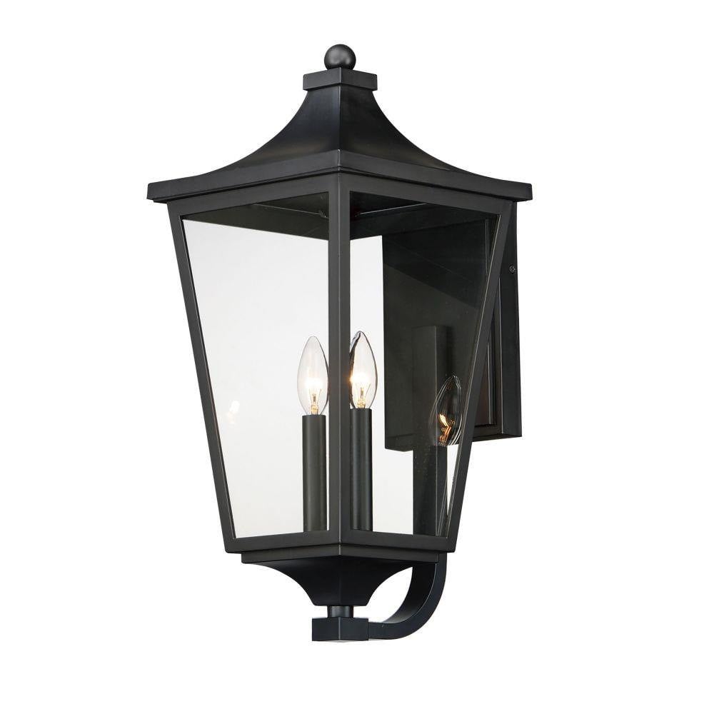 Maxim Lighting 40235CLBK Sutton Place VX 2 Light 22 Inch Black Outdoor Wall Lantern