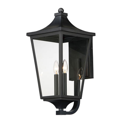 Maxim Lighting 40235CLBK Sutton Place VX 2 Light 22 Inch Black Outdoor Wall Lantern