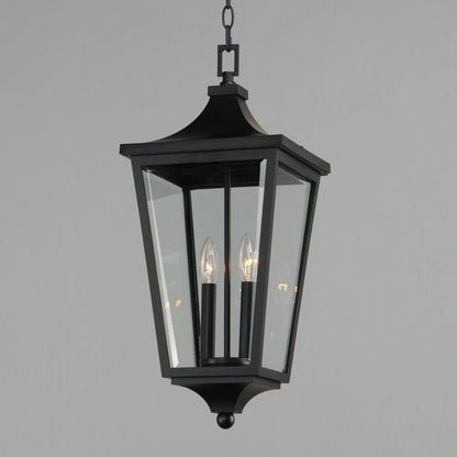Maxim Lighting 40239CLBK Sutton Place VX 2 Light Black Outdoor Pendant - Close-Up View