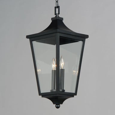 Maxim Lighting 40239CLBK Sutton Place VX 2 Light Black Outdoor Pendant - Angle View
