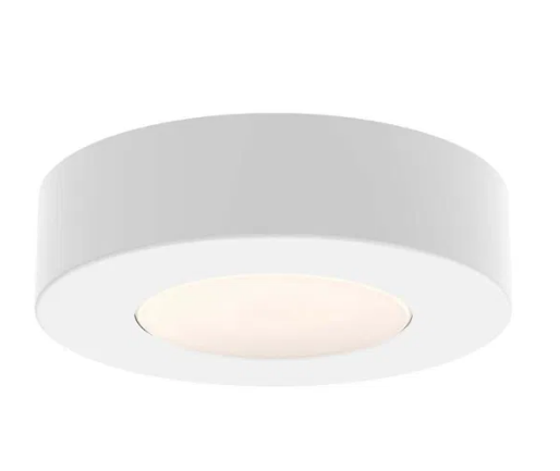 Dals Lighting 4024S-CC-WH 24V 2 Inch LED Surface Mount Puck Light, Watt 4W, 2700K/3000K/3500K/4000K/5000K White Finish