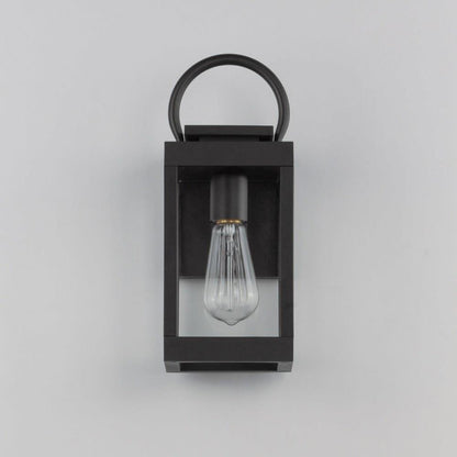 Maxim Lighting 40312CLBK Nassau Vivex Black Outdoor Wall Lantern Front View