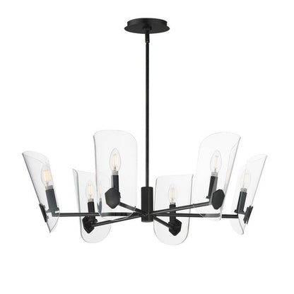 Maxim Lighting 32356CLNAB Armory 6 Light 28.5 inch Natural Aged Brass Chandelier Ceiling Light - full view on white background