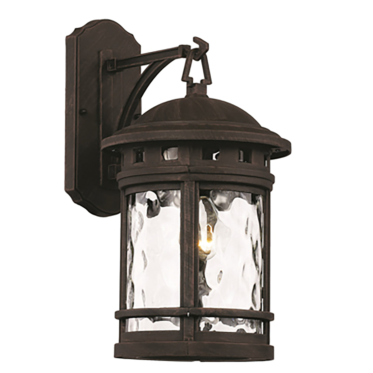Trans Globe Lighting 40371 RT Boardwalk 1 Light Rust Wall Lantern