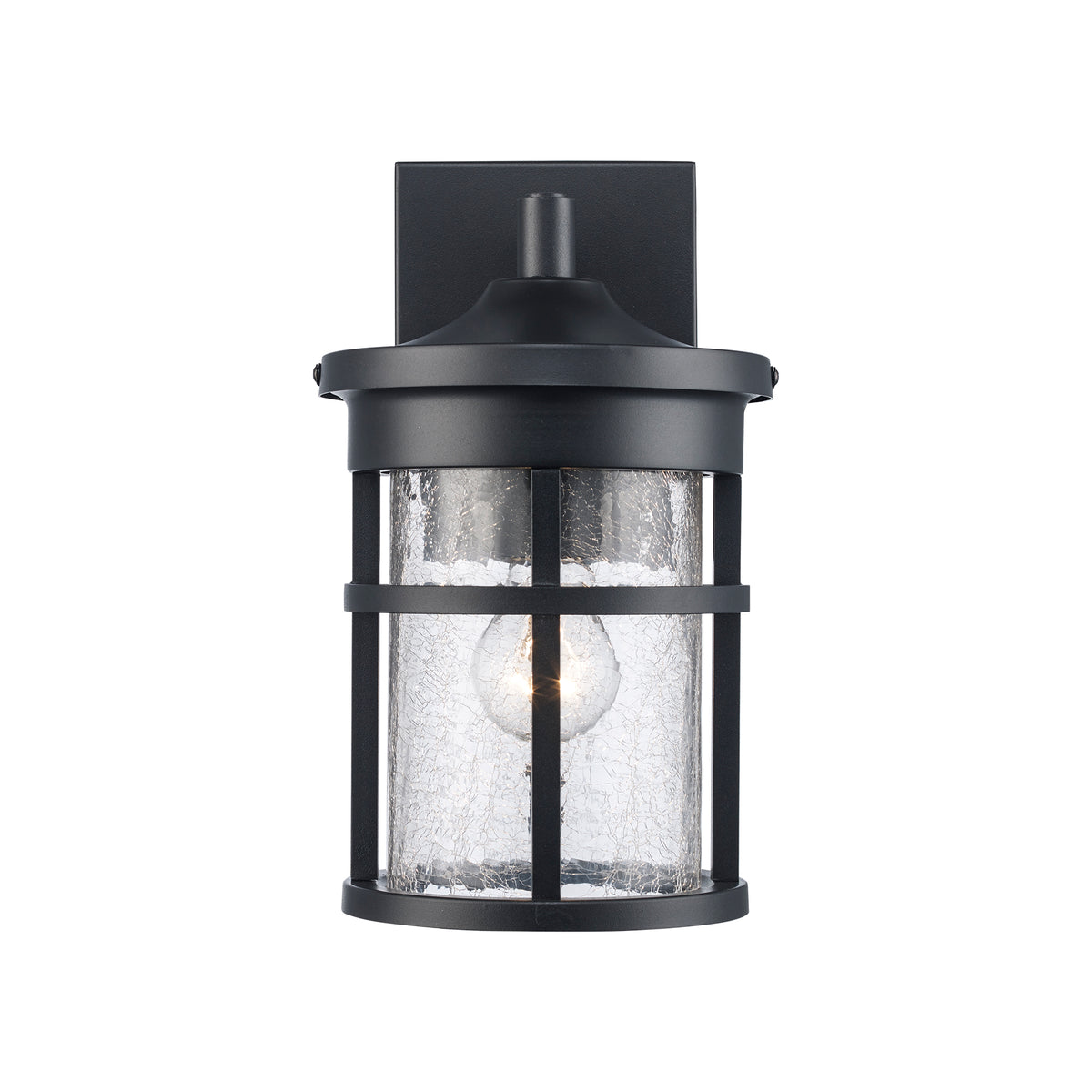 Trans Globe Lighting 40380 BK Avalon black outdoor wall lantern illuminated