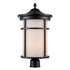 Trans Globe Lighting 40384 BK-FR Avalon black frosted post mount lantern head