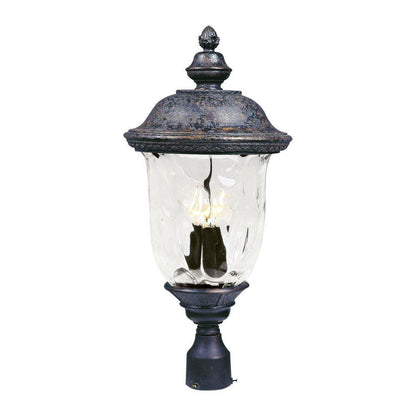 Maxim Lighting 40420WGOB Carriage House VX 3 Light Oriental Bronze Outdoor Post Lantern