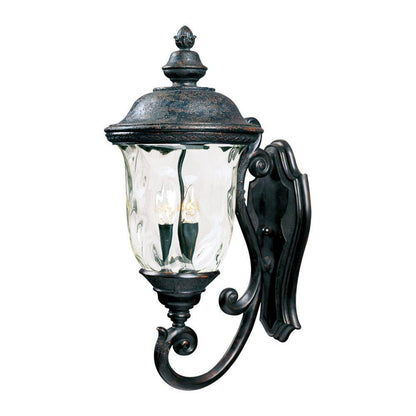 Maxim Lighting 40424WGOB Carriage House VX 3 Light Oriental Bronze Outdoor Wall Lantern