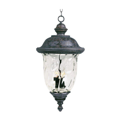 Maxim Lighting 40428WGOB Carriage House VX 3 Light Oriental Bronze Outdoor Pendant