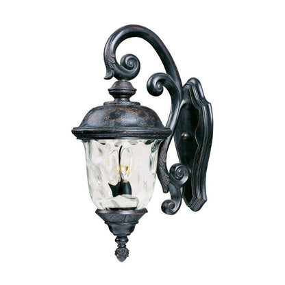 Maxim Lighting 40497WGOB Carriage House VX 3 Light Oriental Bronze Outdoor Wall Lantern