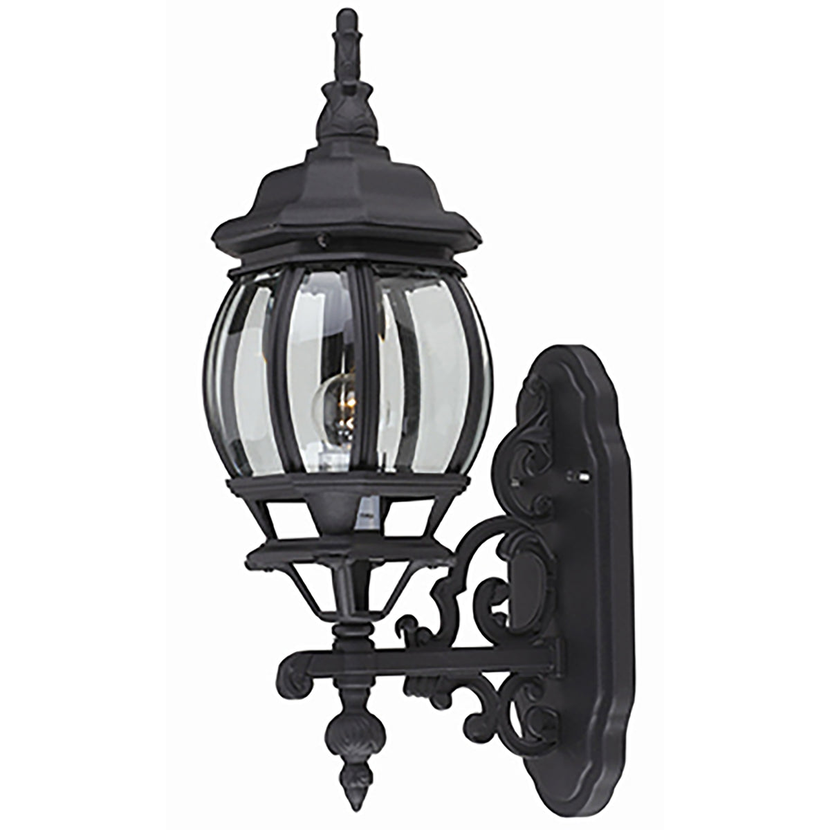 Trans Globe Lighting 4050 BK Francisco 1 Light Black Outdoor Wall Lantern