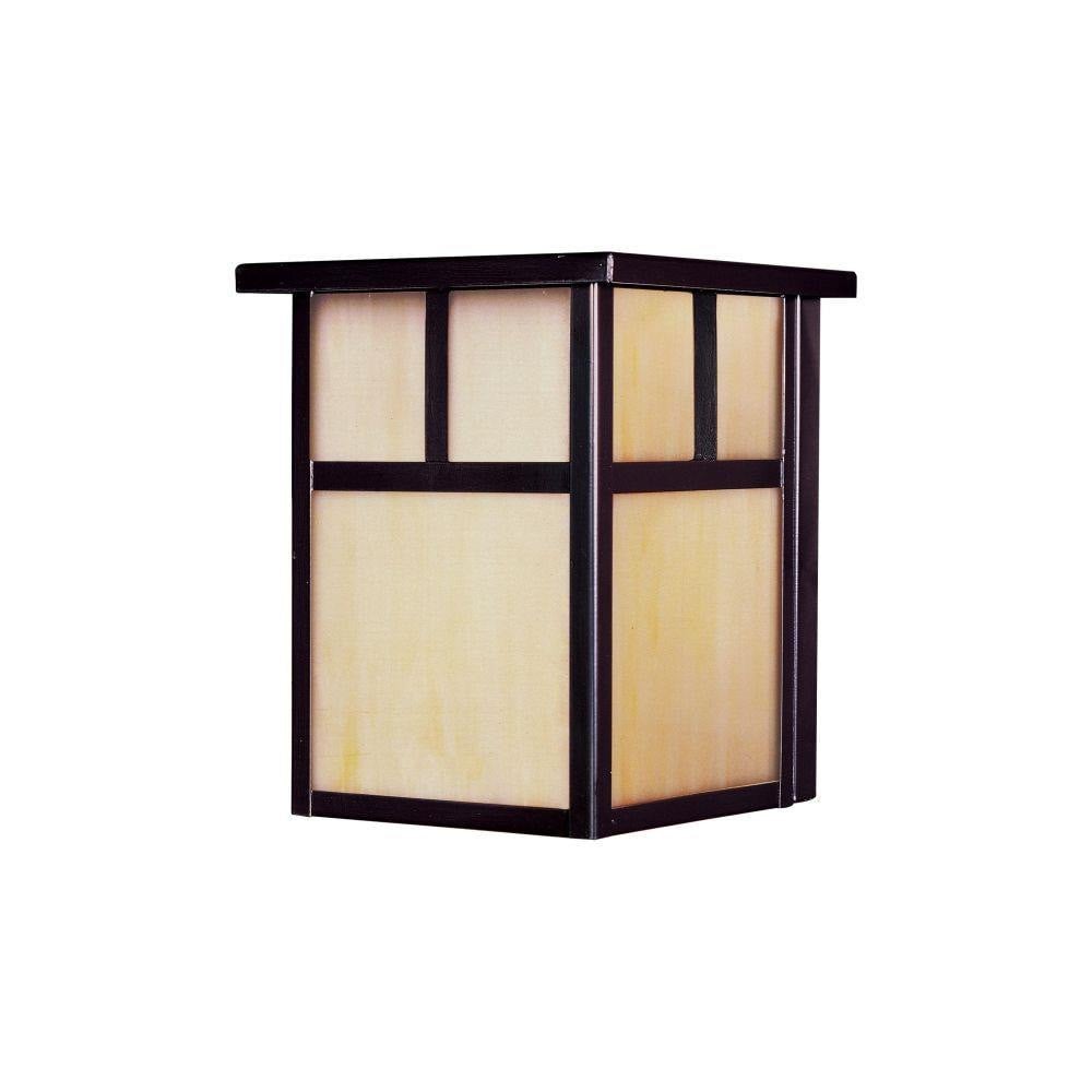 Maxim Lighting 4050HOBU Coldwater 1 Light 7.5 inch Burnished Outdoor Wall Lantern with Honey Glass