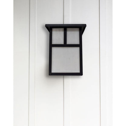 Maxim Lighting 4050WTBK Coldwater 1 Light 7.5 Inch Black Outdoor Wall Lantern - Installed on Exterior Wall