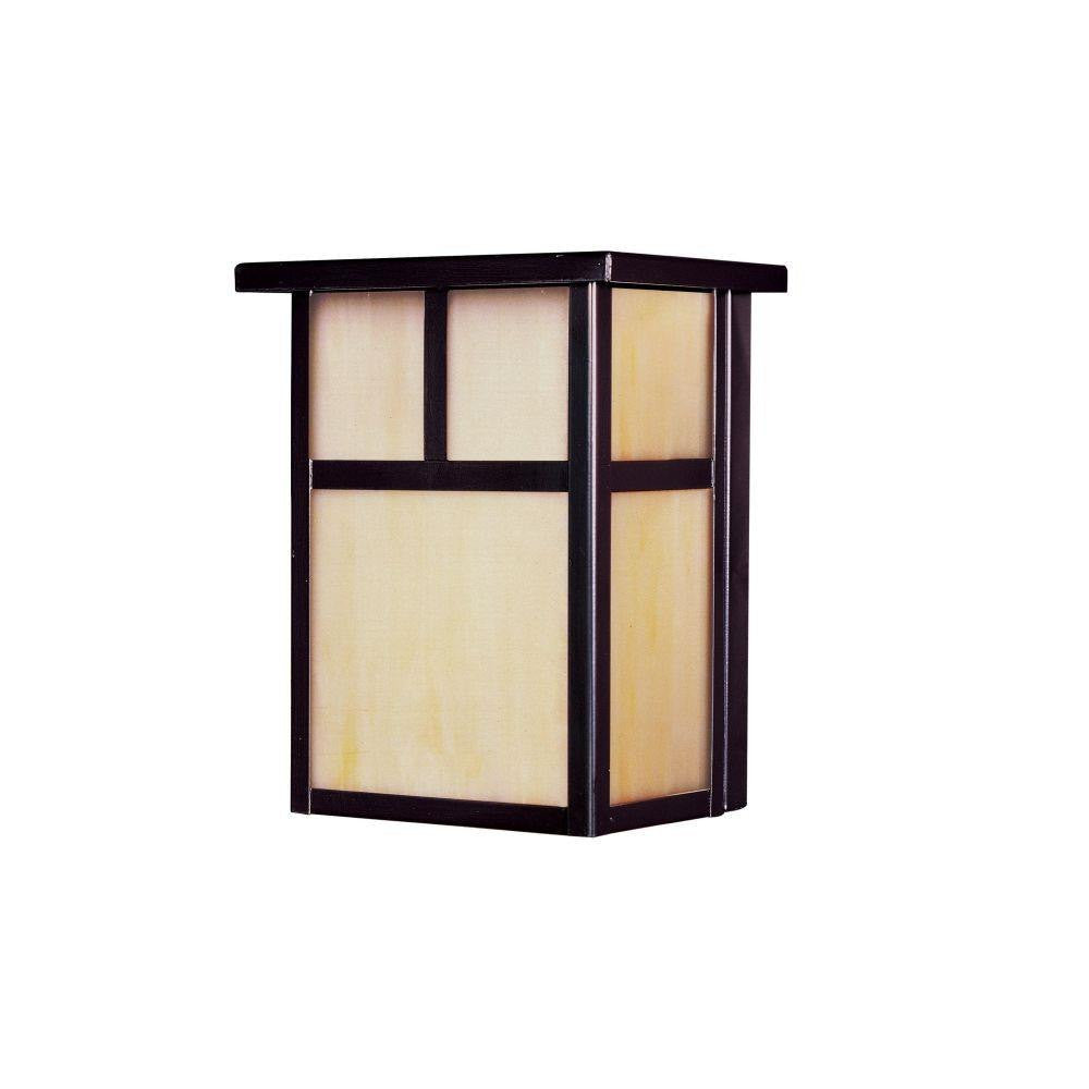 Maxim Lighting 4051HOBU Coldwater 2 Light Burnished Outdoor Wall Lantern with Honey Glass - Product View