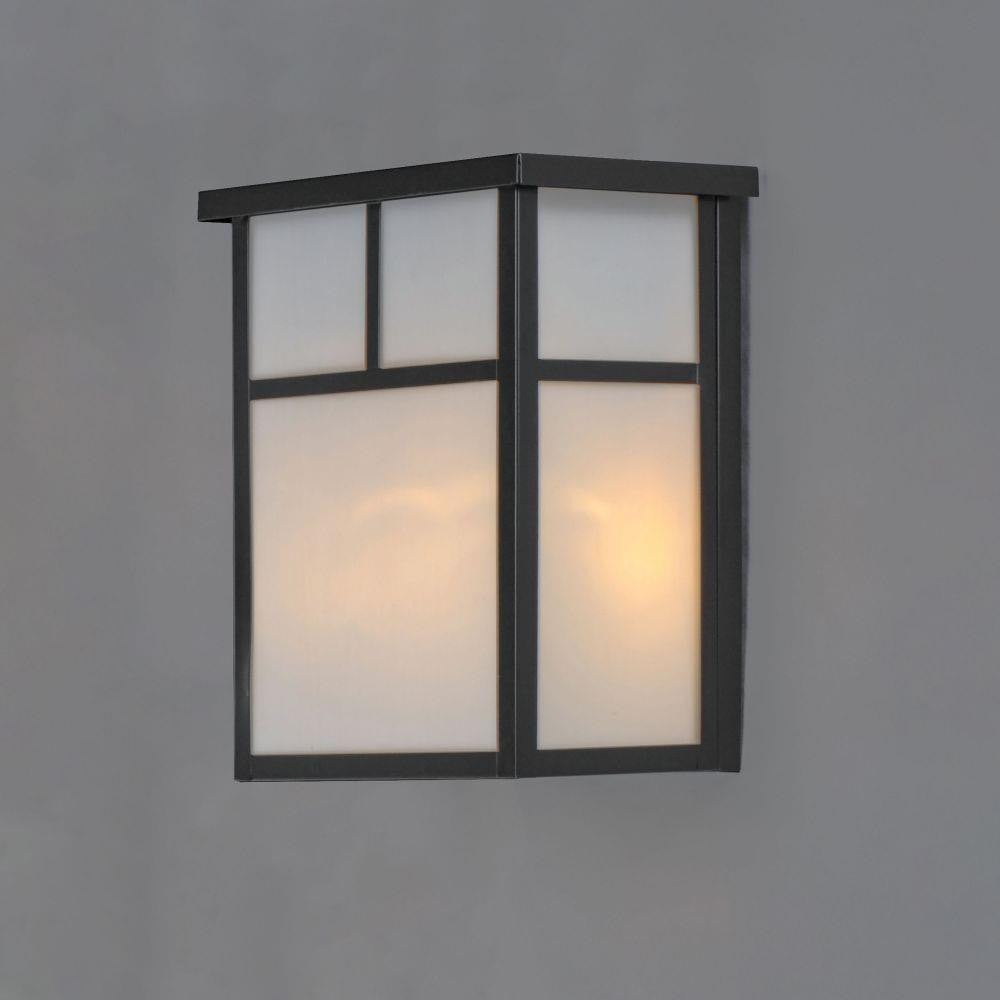 Maxim Lighting 4051WTBK Coldwater 2 Light Black Outdoor Wall Lantern Lit on Wall