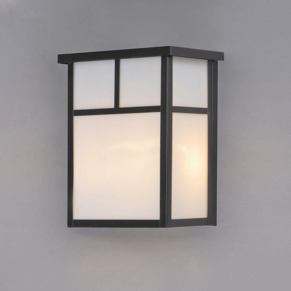 Maxim Lighting 4051WTBK Coldwater 2 Light Black Outdoor Wall Lantern Front View Lit