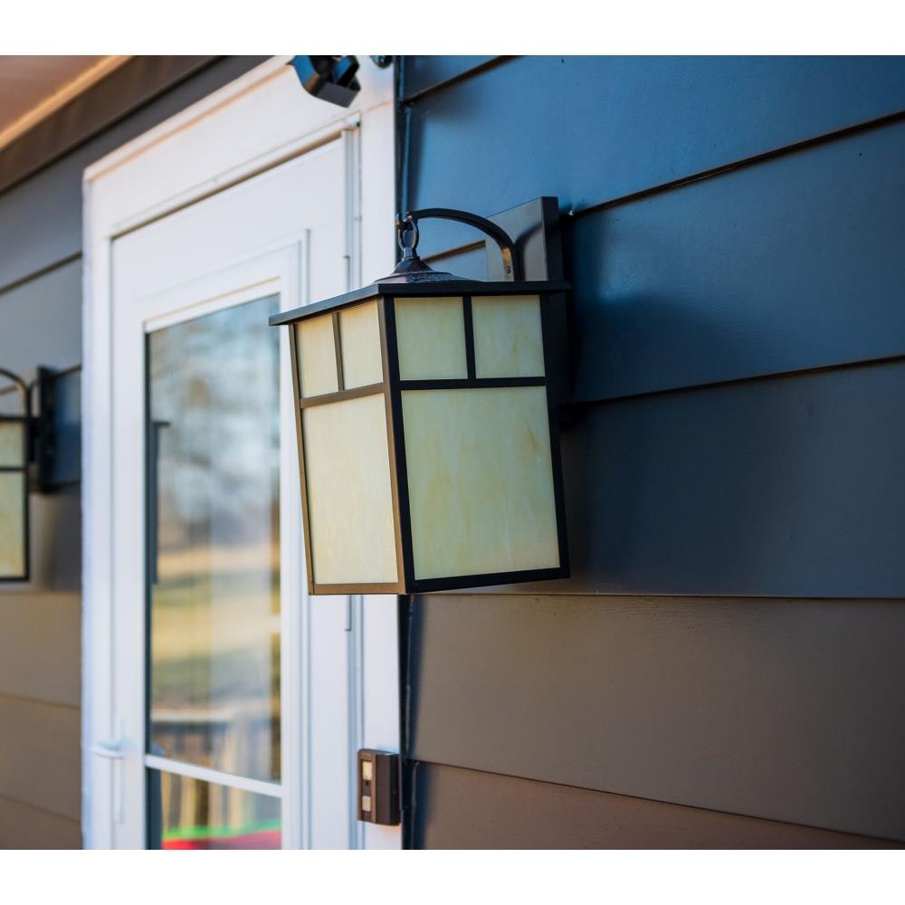 Maxim Lighting 4053HOBU Coldwater Outdoor Wall Lantern Lifestyle Close-Up View