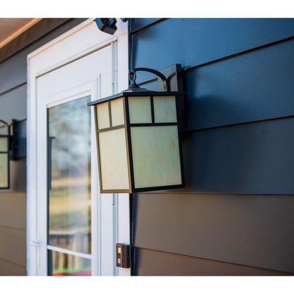 Maxim Lighting 4053HOBU Coldwater Outdoor Wall Lantern Lifestyle Close-Up View