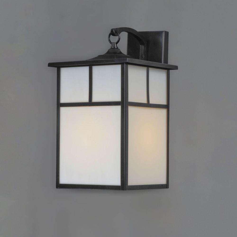 Maxim Lighting 4053WTBK Coldwater 1 Light 12 inch Black Outdoor Wall Lantern - angled view on gray background