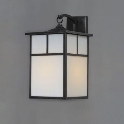 Maxim Lighting 4053WTBK Coldwater 1 Light 12 inch Black Outdoor Wall Lantern - angled view on gray background