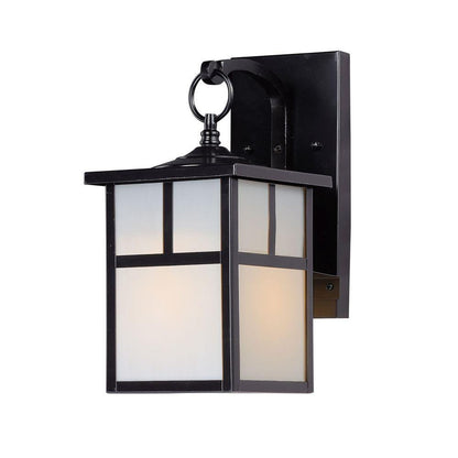 Maxim Lighting 4053WTBK Coldwater 1 Light 12 inch Black Outdoor Wall Lantern - front view on white background