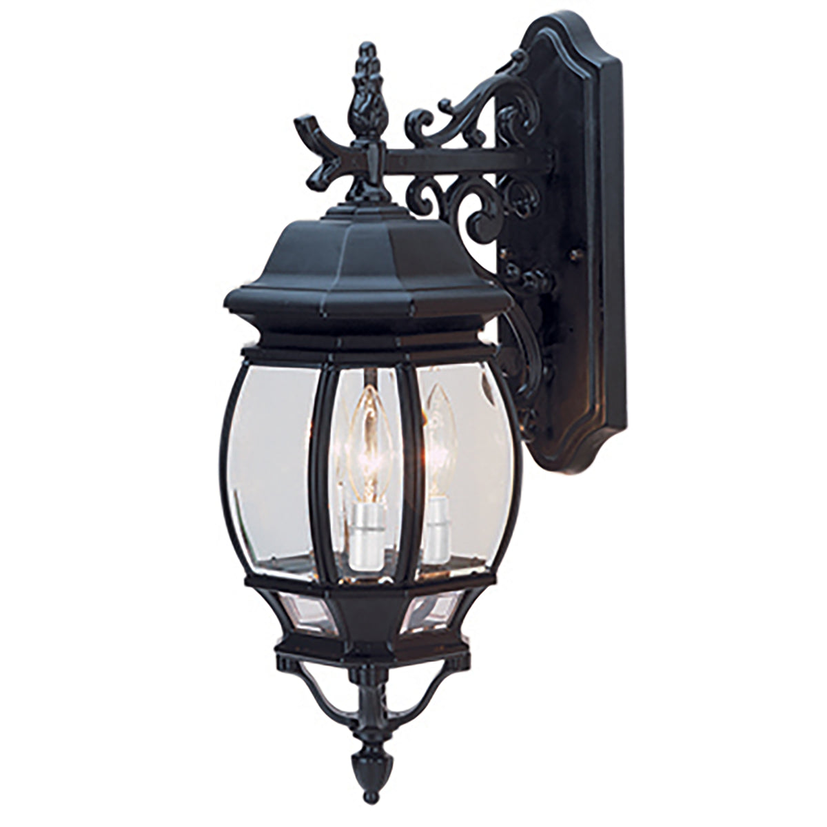 Trans Globe Lighting 4054 BK Francisco 3 Light Black Outdoor Wall Lantern