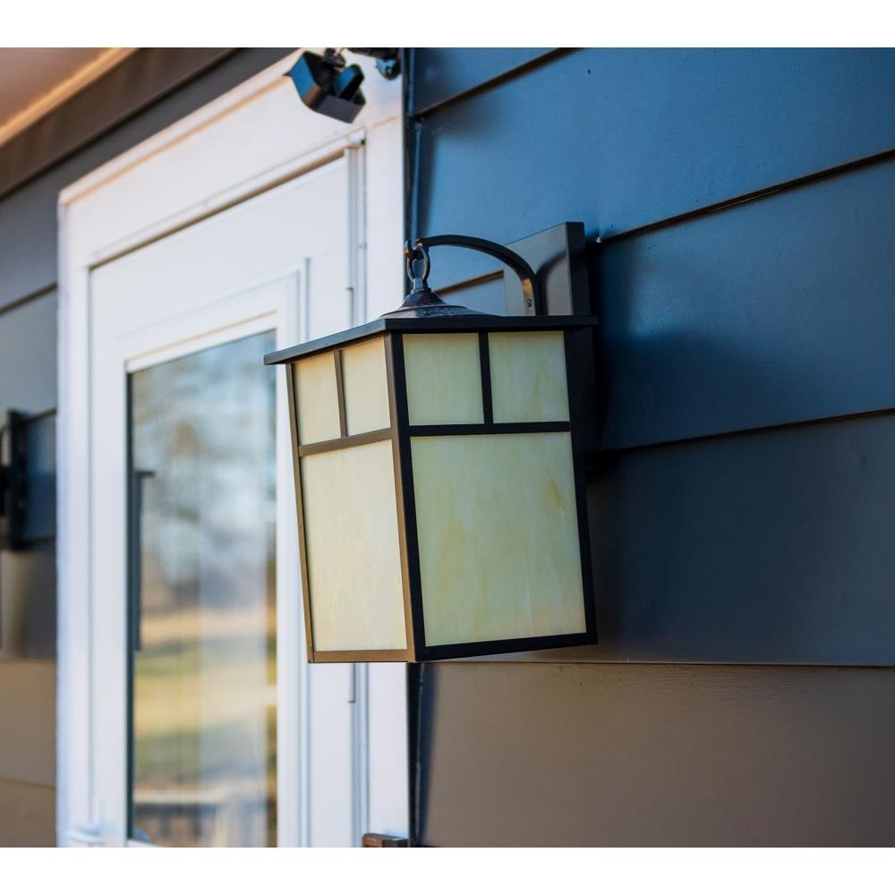 Maxim Lighting 4054HOBU Coldwater Outdoor Wall Lantern installed beside exterior door - lifestyle view