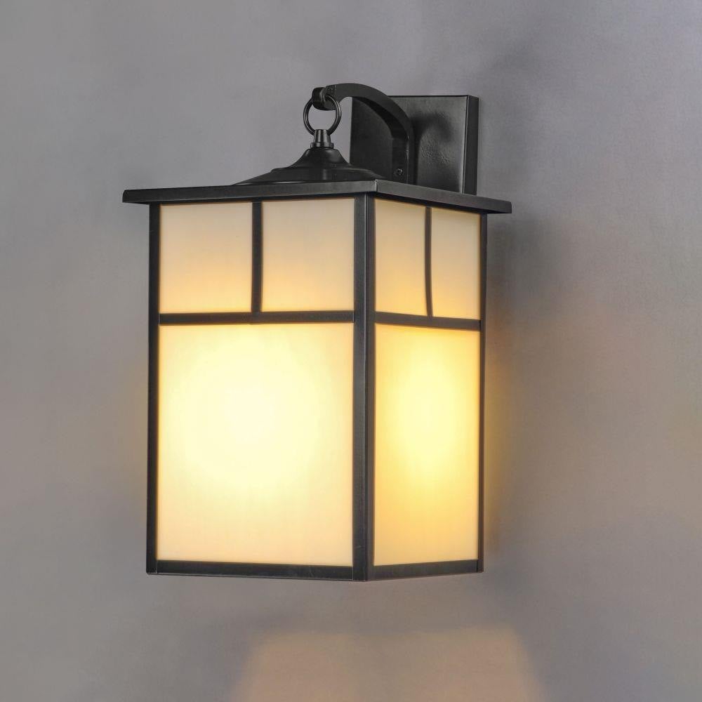 Maxim Lighting 4054WTBK Coldwater Black Outdoor Wall Lantern Illuminated with Warm Glow