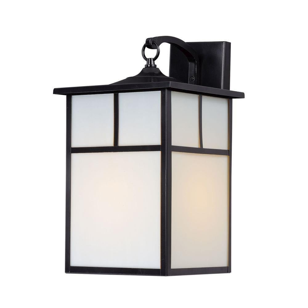 Maxim Lighting 4054WTBK Coldwater 1 Light Black Outdoor Wall Lantern on White Background