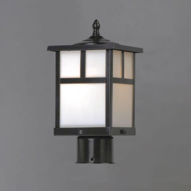 Maxim Lighting 4055WTBK Coldwater 1 Light Black Outdoor Pole Post Mount - Side Angle View