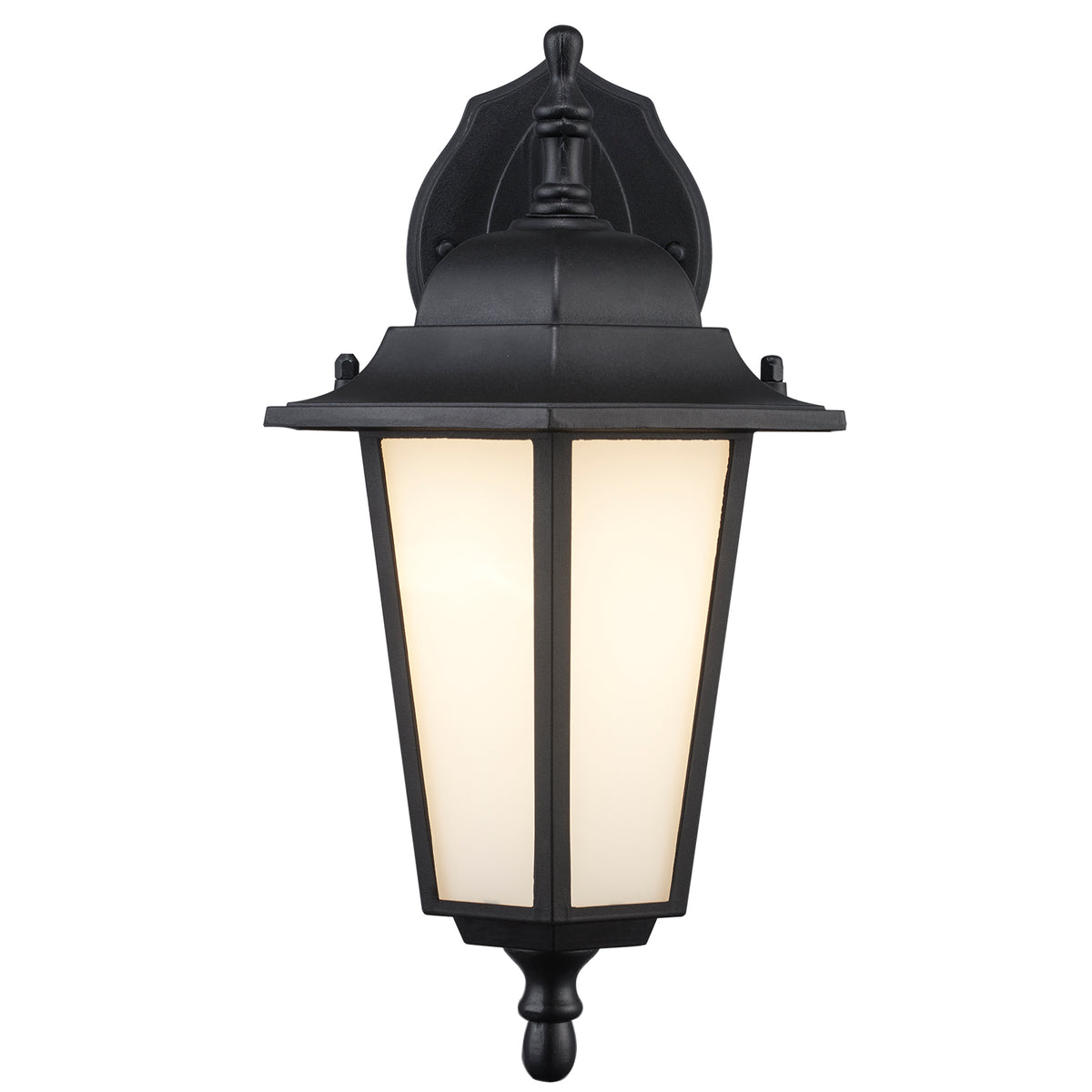 Trans Globe Lighting 4056 BK-FR Alexander black outdoor wall lantern front view