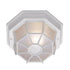 Trans Globe Lighting 40581 WH Benkert 1 Light White Outdoor Flush Mount Ceiling Light