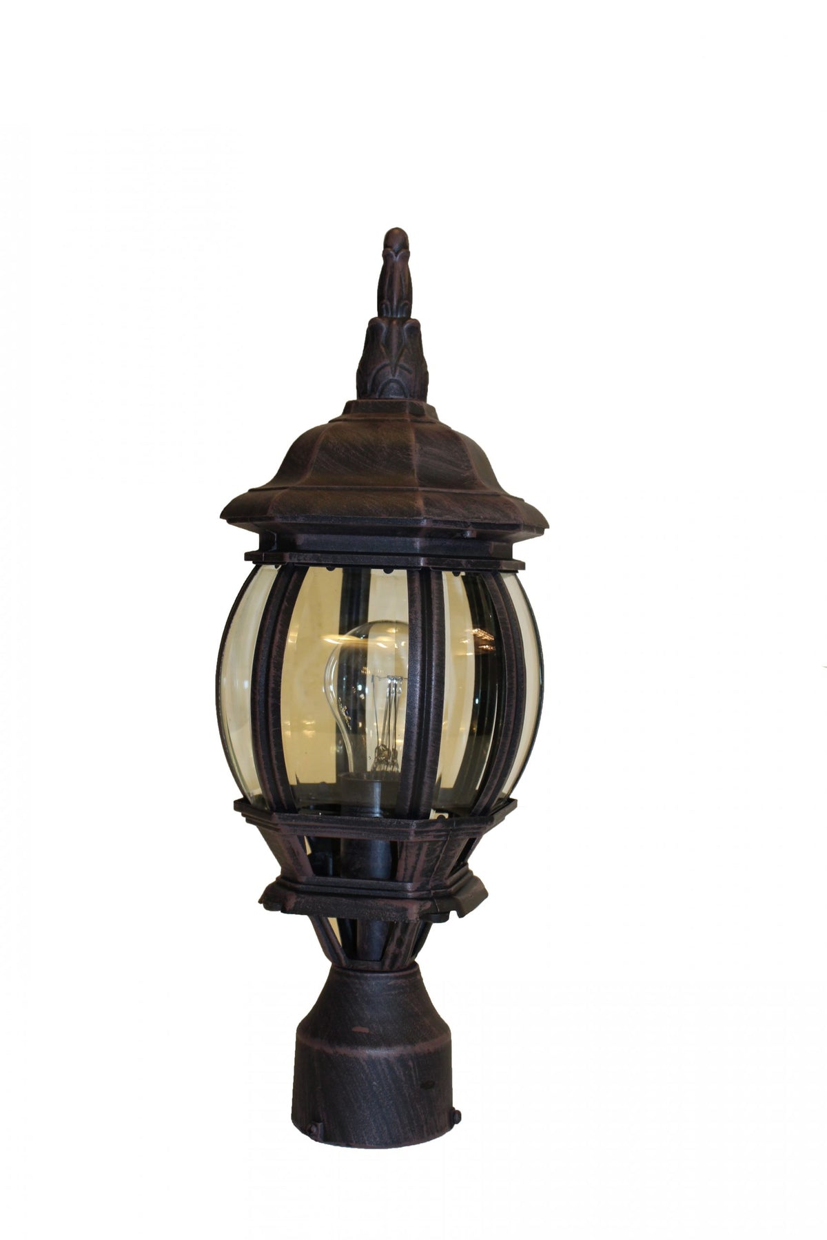 Trans Globe Lighting 4060 RT Parsons rust post mount light