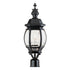Trans Globe Lighting 4061 BK Parsons black post mount light