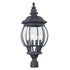 Trans Globe Lighting 4062 RT Parsons 4 light rust post mount light