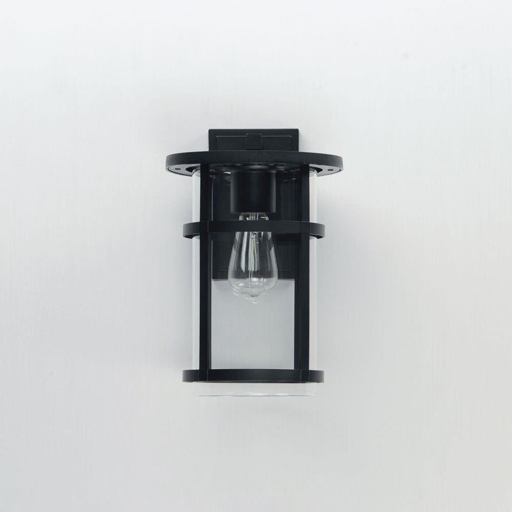 Maxim Lighting 40623CLBK Clyde 1 Light 14 inch Black Outdoor Wall Lantern - front view