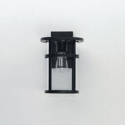 Maxim Lighting 40623CLBK Clyde 1 Light 14 inch Black Outdoor Wall Lantern - front view