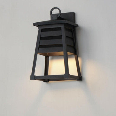 Maxim Lighting 40632BK Shutters 1 Light 14 inch Matte Black Outdoor Wall Lantern - Wall Mounted View