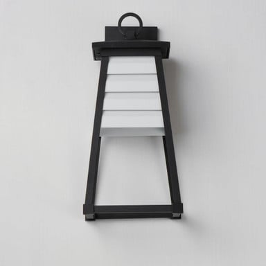 Maxim Lighting 40634BK Shutters Black Outdoor Wall Lantern - front view